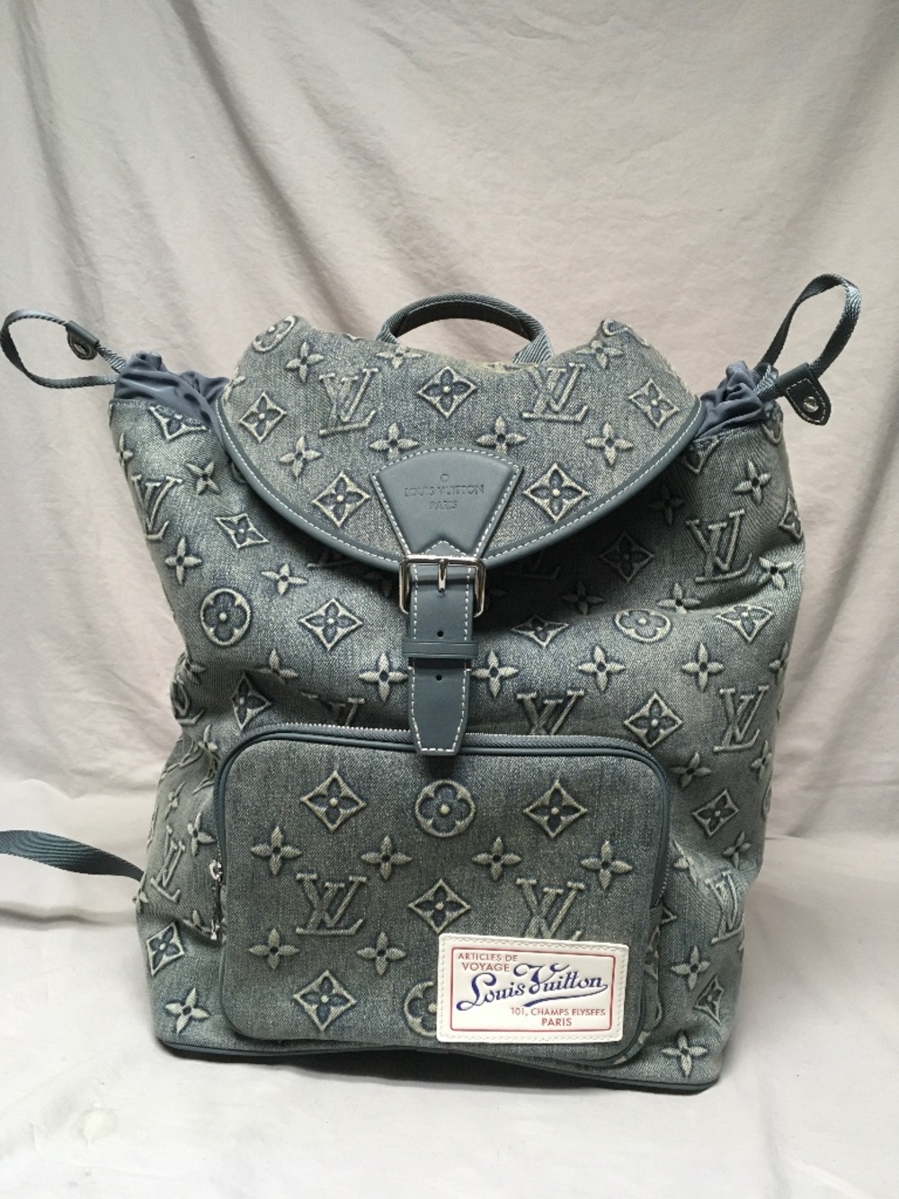 LOUIS VUITTON MONTSOURIS DENIM BACKPACK